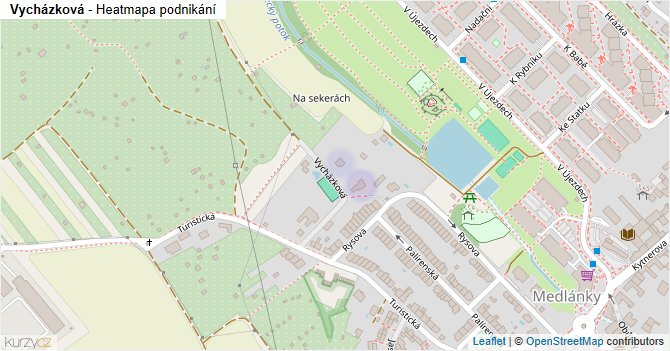 Vycházková - mapa podnikání