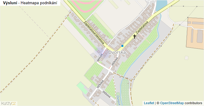 Výsluní - mapa podnikání