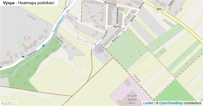 Výspa - mapa podnikání