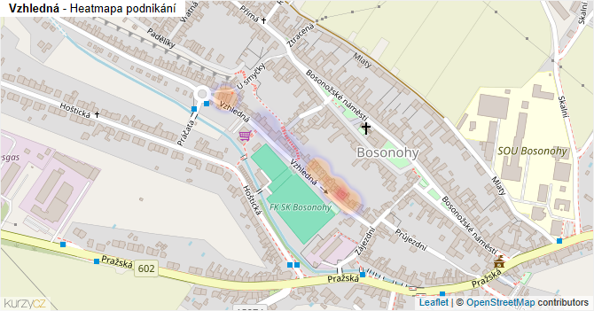 Vzhledná - mapa podnikání