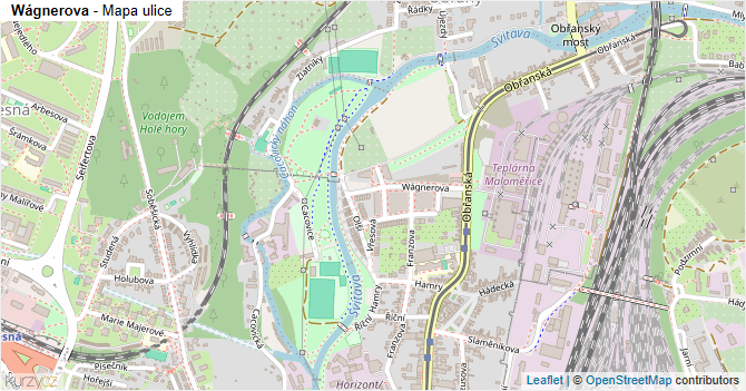 Wágnerova - mapa ulice