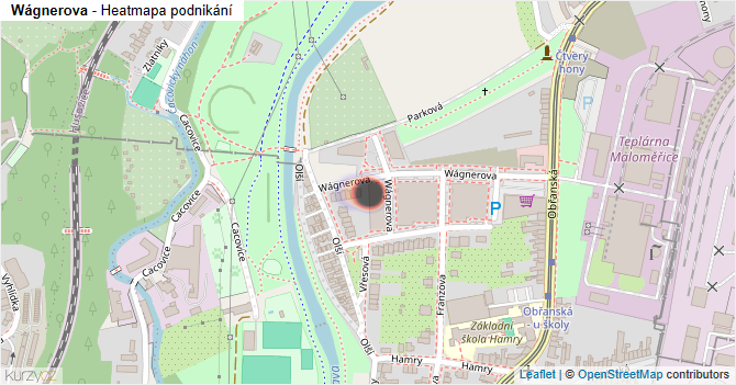 Wágnerova - mapa podnikání