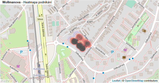 Wollmanova - mapa podnikání