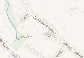 Za vodojemem v obci Brno - mapa ulice