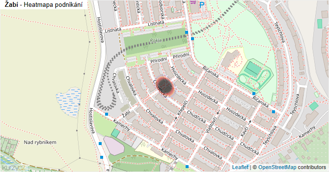Žabí - mapa podnikání