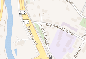 Žabovřeská v obci Brno - mapa ulice