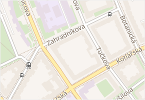 Zahradníkova v obci Brno - mapa ulice