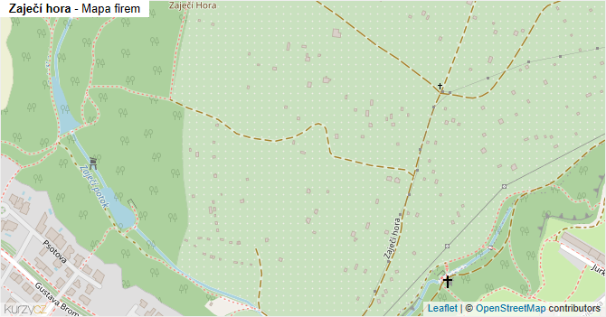 Zaječí hora - mapa firem