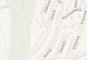 Zákoutí v obci Brno - mapa ulice