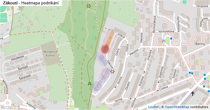 Zákoutí - mapa podnikání