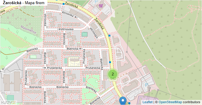 Žarošická - mapa firem