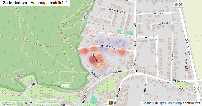 Zatloukalova - mapa podnikání