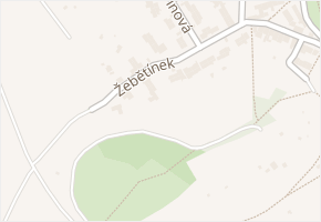 Žebětínek v obci Brno - mapa ulice