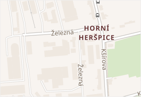 Železná v obci Brno - mapa ulice