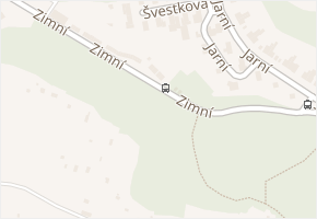 Zimní v obci Brno - mapa ulice