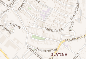 Zlínská v obci Brno - mapa ulice