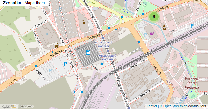 Zvonařka - mapa firem