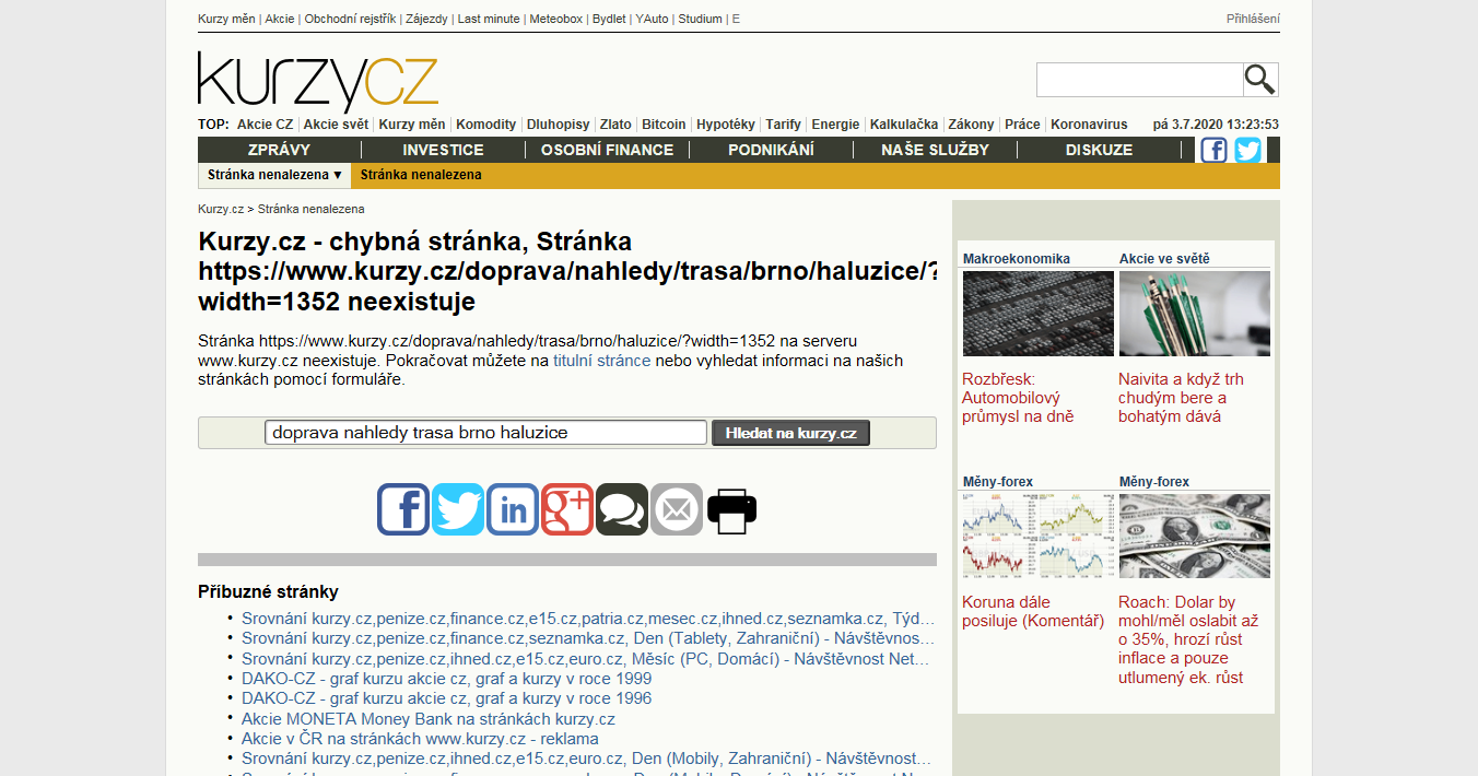 Brno-Haluzice, mapa trasy