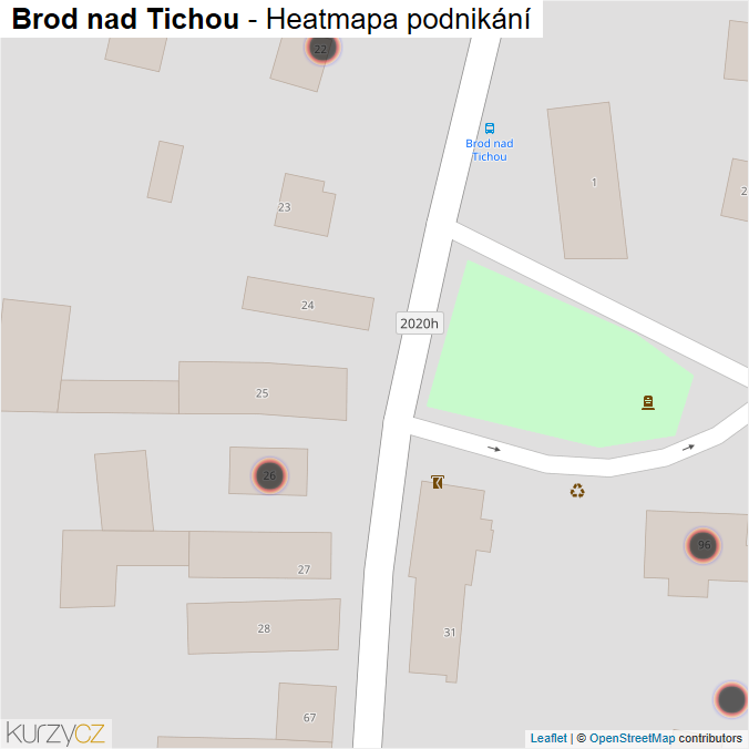 Mapa Brod nad Tichou - Firmy v obci.