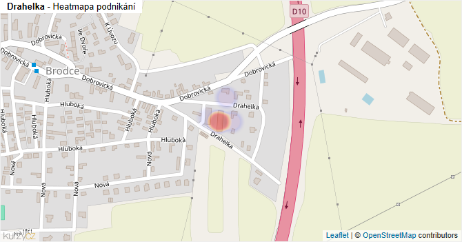 Drahelka - mapa podnikání