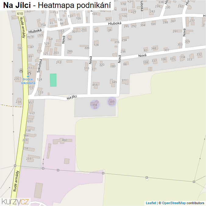Mapa Na Jílci - Firmy v ulici.
