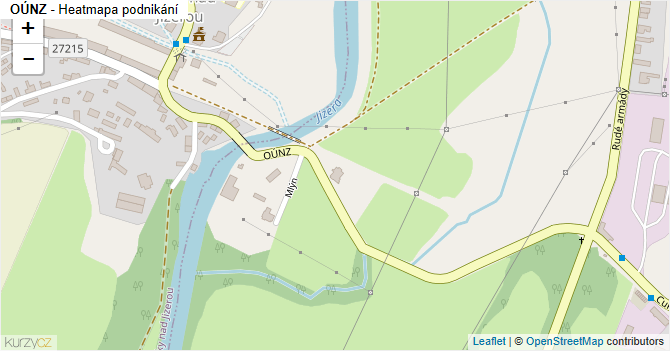 OÚNZ - mapa podnikání