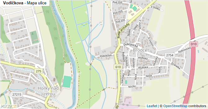 Vodičkova - mapa ulice