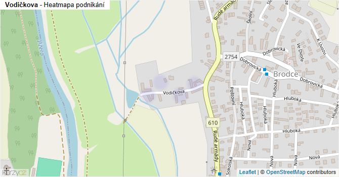Vodičkova - mapa podnikání