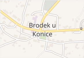 Brodek u Konice v obci Brodek u Konice - mapa části obce