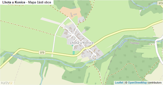 Lhota u Konice - mapa části obce
