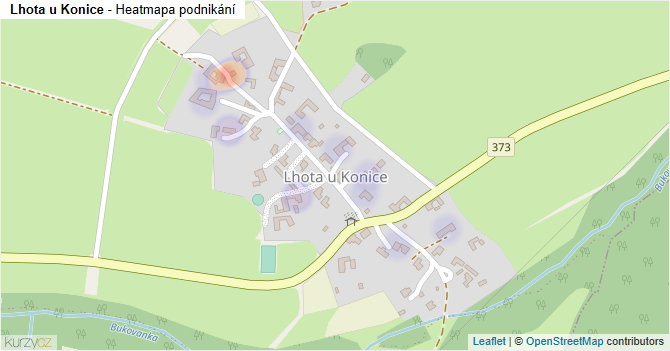 Lhota u Konice - mapa podnikání