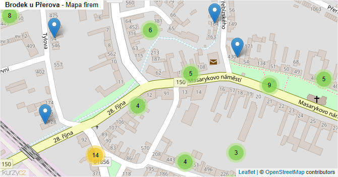 Brodek u Přerova - mapa firem