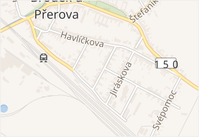 Smetanova v obci Brodek u Přerova - mapa ulice