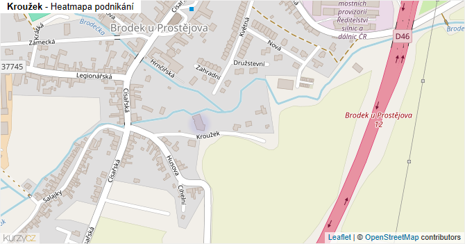 Kroužek - mapa podnikání
