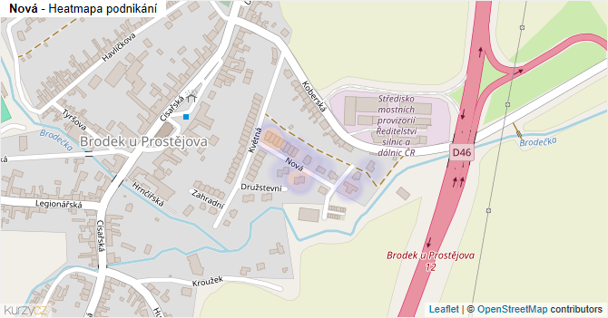 Nová - mapa podnikání