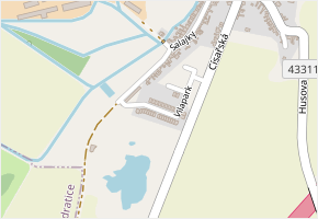 Vilapark v obci Brodek u Prostějova - mapa ulice