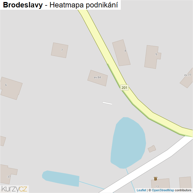 Mapa Brodeslavy - Firmy v obci.