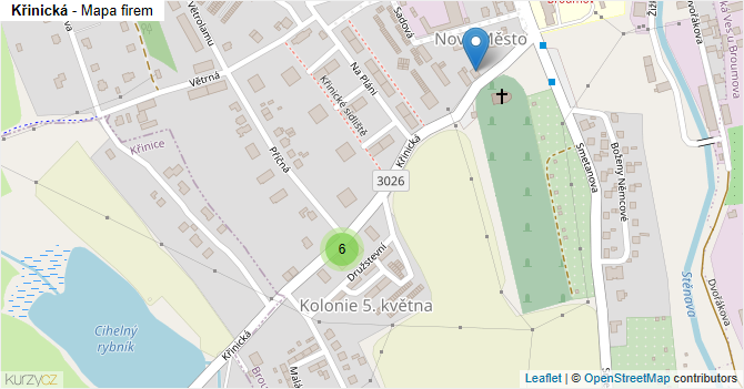 Křinická - mapa firem