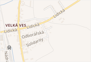 Na Výsluní v obci Broumov - mapa ulice