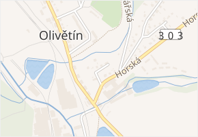 Slepá v obci Broumov - mapa ulice