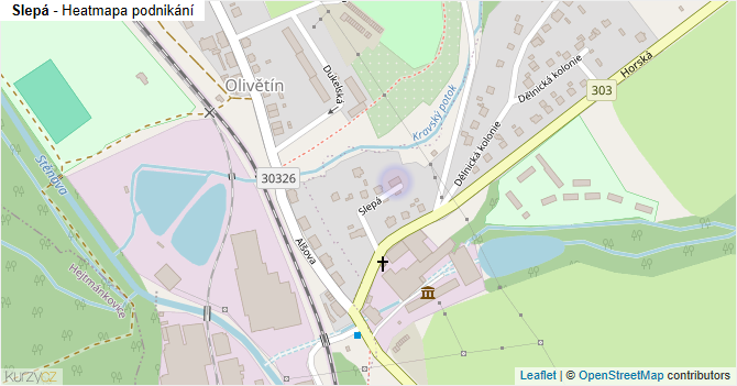 Slepá - mapa podnikání