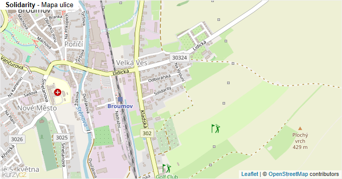 Solidarity - mapa ulice