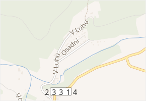 Chatová v obci Broumy - mapa ulice