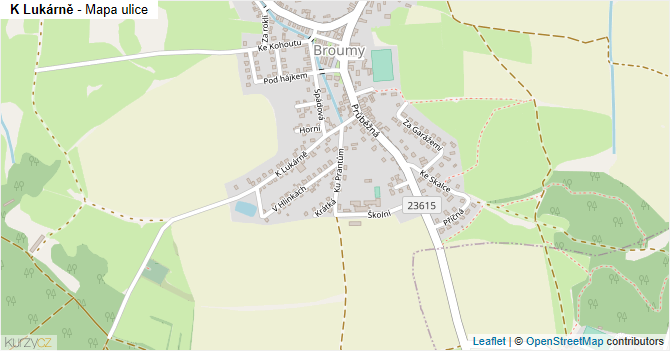 K Lukárně - mapa ulice