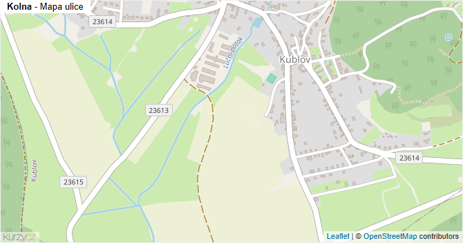 Kolna - mapa ulice