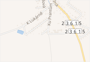 Krátká v obci Broumy - mapa ulice