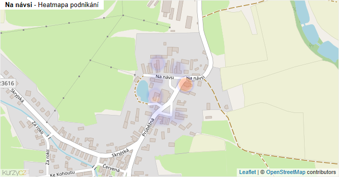 Na návsi - mapa podnikání