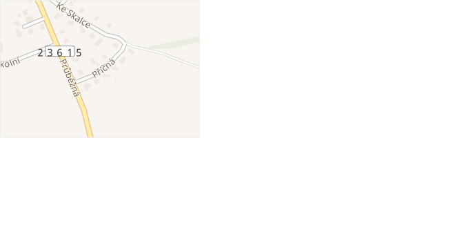 Příčná v obci Broumy - mapa ulice