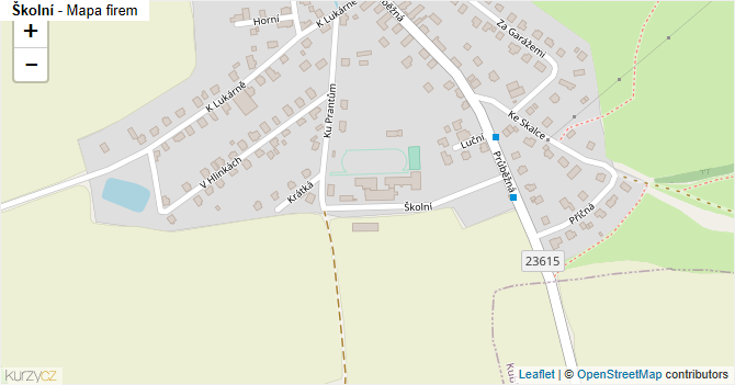 Školní - mapa firem