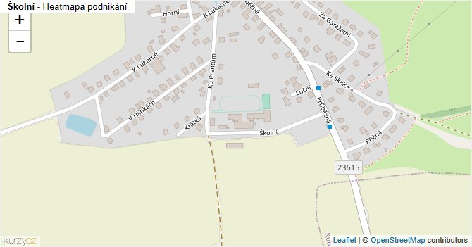 Školní - mapa podnikání
